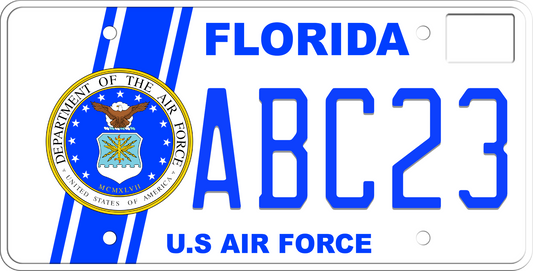 Florida License Plate - U.S. Air Force