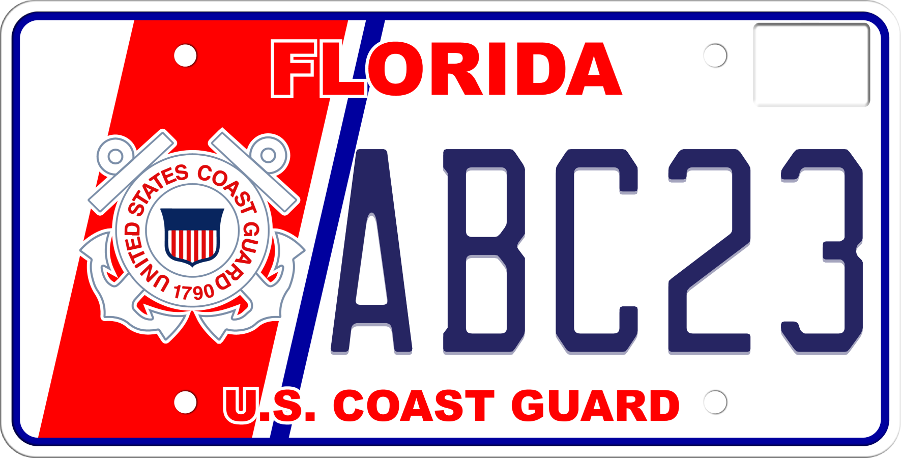 Florida License Plate - U.S. Coast Guard