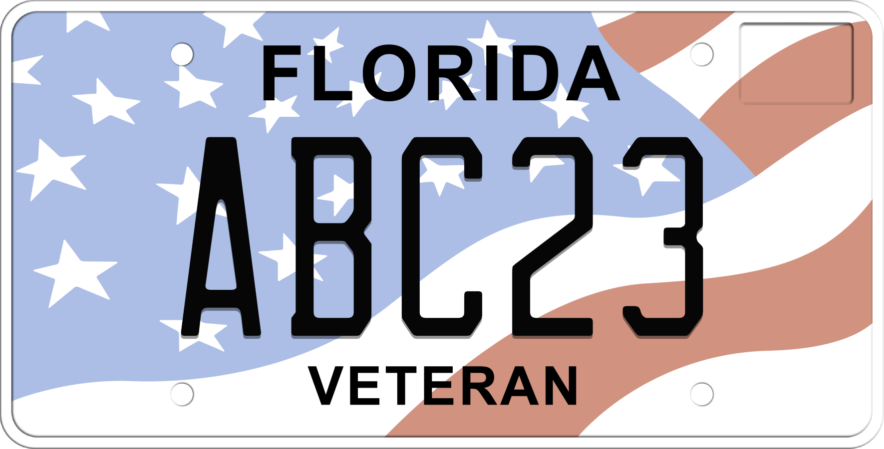 Buy Custom Florida License Plate - Veteran of U.S. Armed Forces