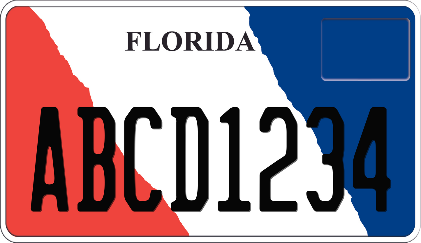 Florida Motorcycle License Plate - Specialty