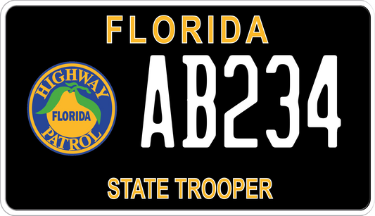 Florida Motorcycle License Plate - Florida Highway Patrol